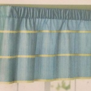 Valances 2 Blue and Yellow
